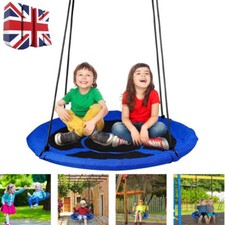 Kid Children Nest Swing Seat Saucer Tree Swing 40 In/100cm for Outdoor Indoor UK