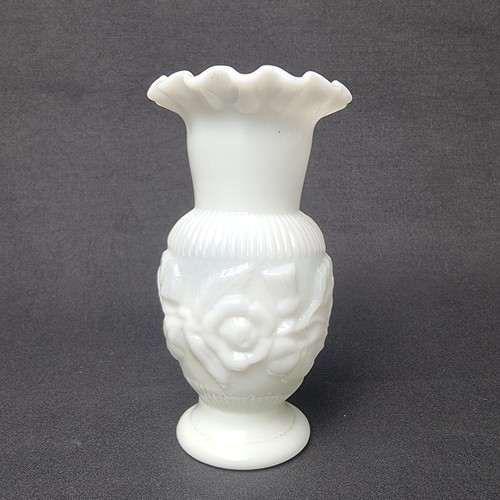 Antique white opaline glass - white,