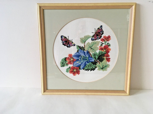 Completed tapestry flowers - tapestry, &