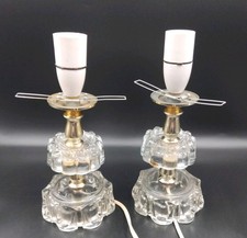 Vintage Cut Glass Table Lamps