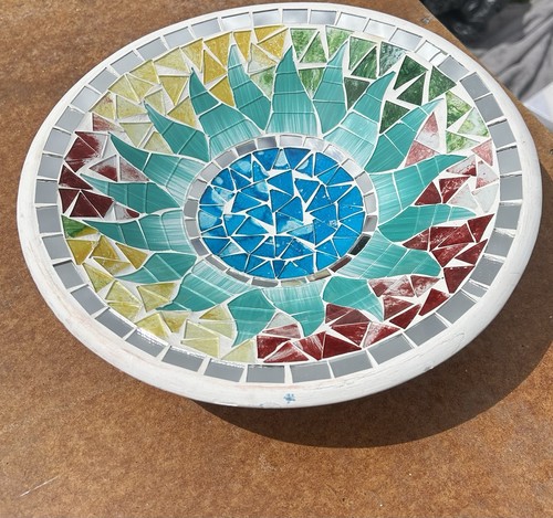 Ceramic round sunshine mosaic - sunshine,