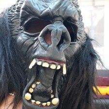 Black Ape / Gorilla Mask for Dressing Up Halloween Fancy Dress Costume Accessory