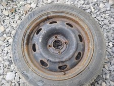 PEUGEOT WHEEL 4 STUD STEEL 15" + 185/55 TYRE 3mm TREAD 207 1.4 DIESEL 2010 EXL