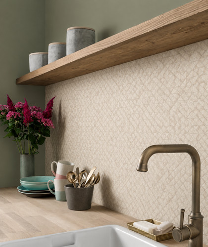 Kitchen mosaic wallpaper - kitchen,