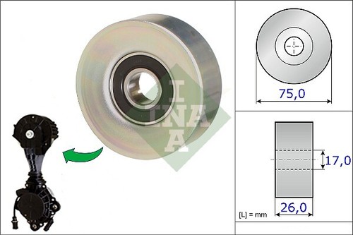 Deflection guide pulley - deflection/guide,