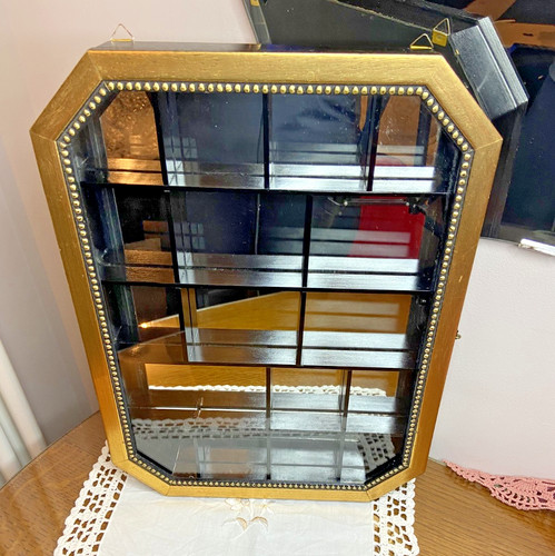 Vintage gold black mirrored - gold,
