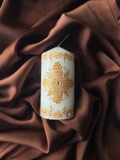 Mehndi Henna Candles For Elegant Wedding Decor - Traditional And Cultural Design