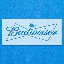 Budweiser Beer Brand Drink Bar Logo Stencil: Life Airbrush Wall Art Crafts