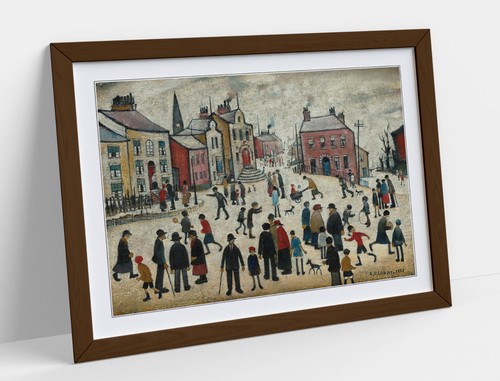 Lowry people standing - l.s.,
