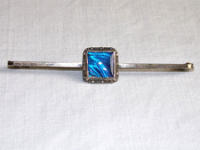 Vintage Edwardian Sterling Silver Butterfly Wing Bar Brooch Thomas L Mott