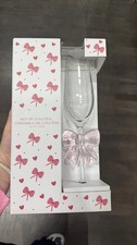 Set glass pink bow - pink,