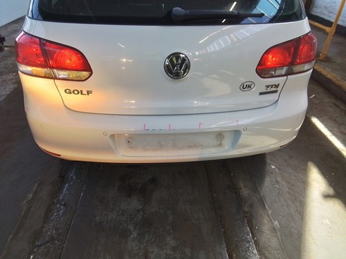 Rear bumper white - bumper, volkswagen