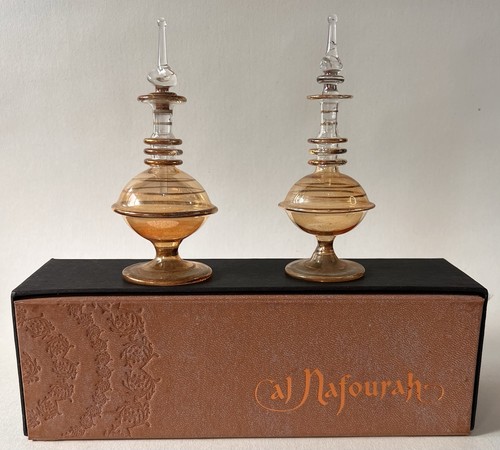 Two egyptian hand blown - egyptian, glass