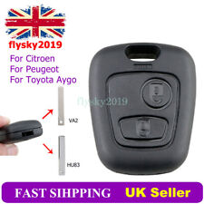 Replacement 2 Button Remote Key Fob Case Shell For Peugeot 107 207 307 206 406