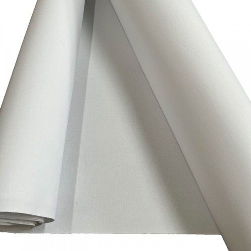White heavy stiffened buckram - heavy,