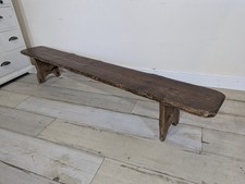 Victorian Pine Chapel Bench Primary School Low bench 6 ft Delivery Available 