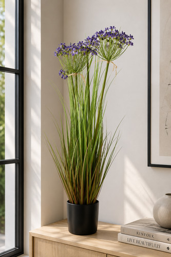 Artificial leek flower grass - artificial,