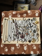Vintage Style Jewellery Mixed Lot Chains Rings Etc Spares Or Repairs