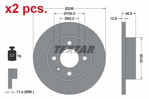 Pcs front brake disc - pcs,