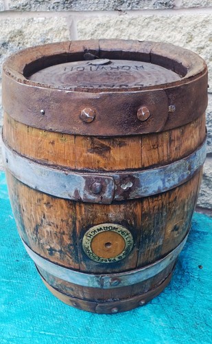 Antique beer barrel pin wooden - antique,