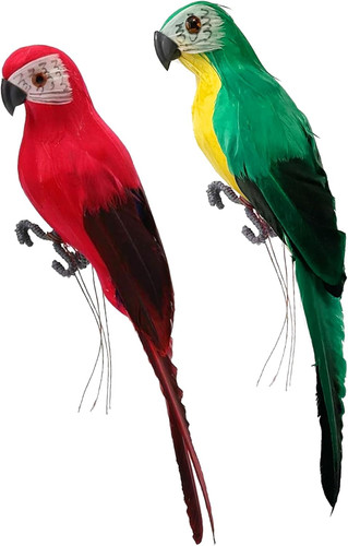 2pcs artificial parrot life - parrot,