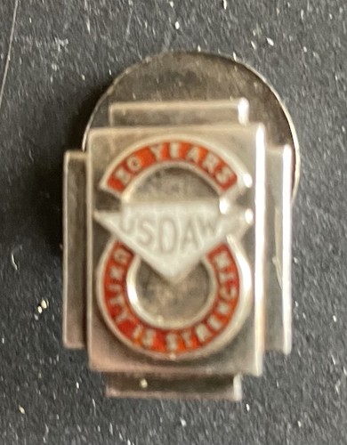 Trade union enamel badge usdaw - trade,