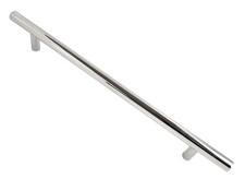 Guardsman Large Door Pull Handle Stainless Steel T Bar Straight Bolt Thru Fixing