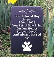 Natural Slate Pet Dog Memorial