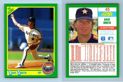 Dave smith astros 45 - astros, score