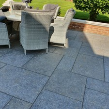 Ash Black Granite Paving Flags