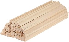 HugeDE 50 Pcs Natural Wooden