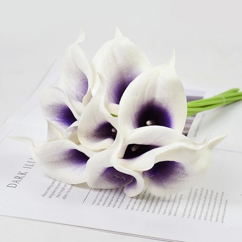 10pcs real touch calla lily - calla,