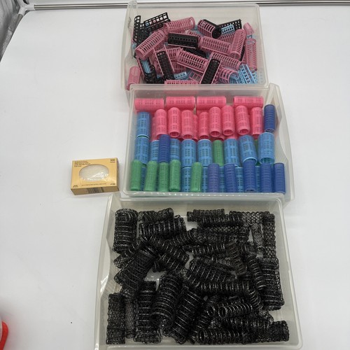 Vintage hair curlers set - curlers, in