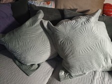 2 x Next Cushions - Light Sage Green