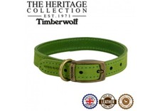 Ancol Leather Timberwolf Green