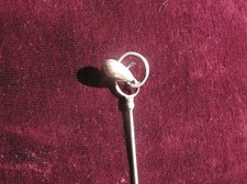 ANTIQUE LADIES HAT PIN in STERLING SILVER by CHARLES HORNER