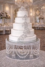 Crystal Draped Chandelier