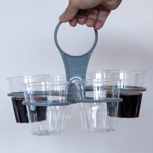 Foldable cup holder - holder, 6-cup