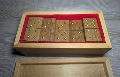 Wood dominoes handmade - handmade, tactile
