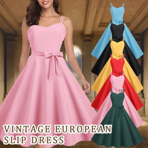 Womens retro swing dress - womens,
