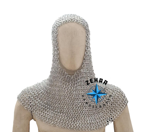 Zehra aluminum chainmail coif - chainmail,