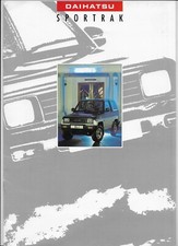 1989 Daihatsu Sportrak DX & EL 4x4 SUV car brochure + Daihatsu price list