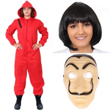 WOMENS RED HEIST JUMPSUIT WITH