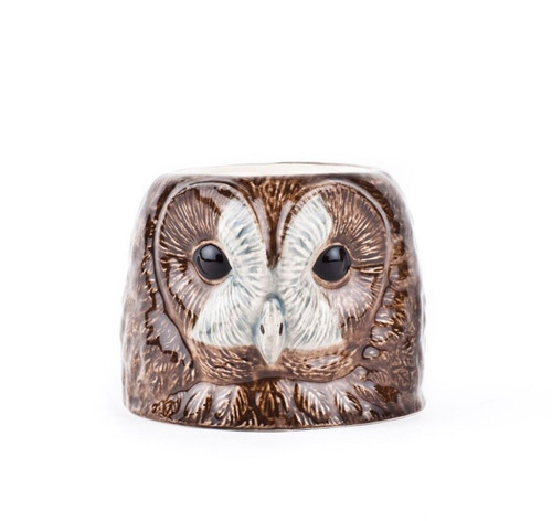 Quail ceramics face - egg, cup
