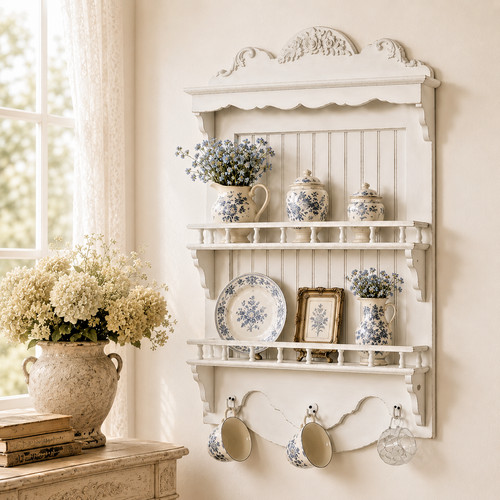 Wall plate and mug - and,