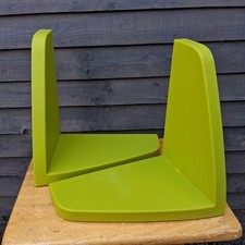 IKEA Mammut Set of 2 Floating Wall Shelves Lime Green Nursery Childrens Bedroom