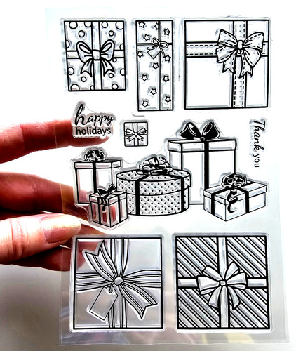 Clear stamps presents gift - clear,