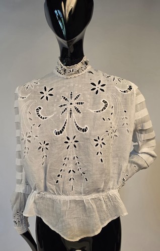 Edwardian white blouse - edwardian,