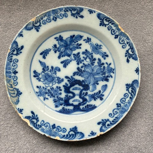 Large 18th century - delft, tin