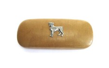 Boxer Dog design Tan Solid PU